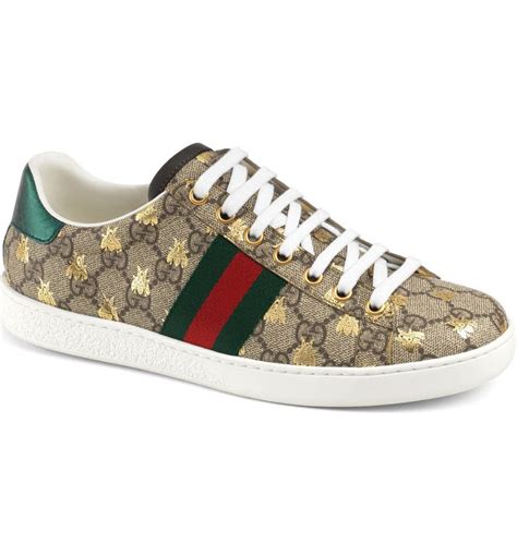 gucci shoe with bee|gucci ace bee platform sneakers.